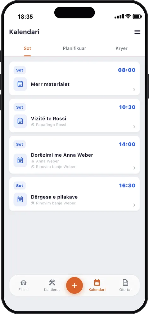 Kalendari i takimeve për mjeshtra
